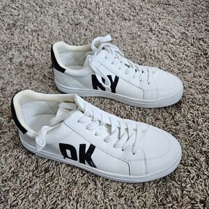 DKNY White and Black Women's Sneakers